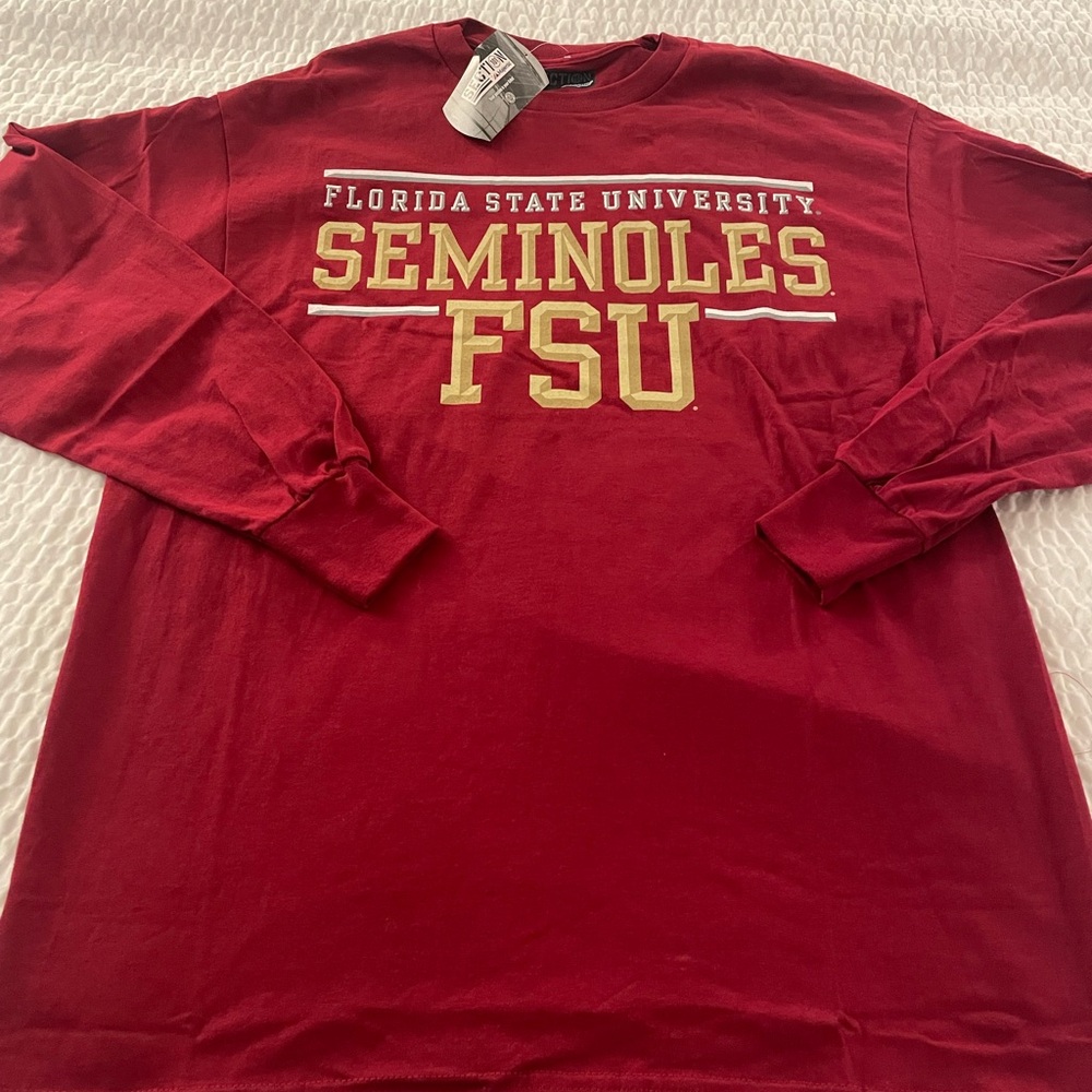 Florida State long sleeve T-shirt. Men’s Large. Majestic NWT